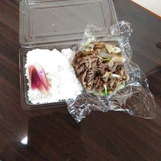 かんたん肉弁当